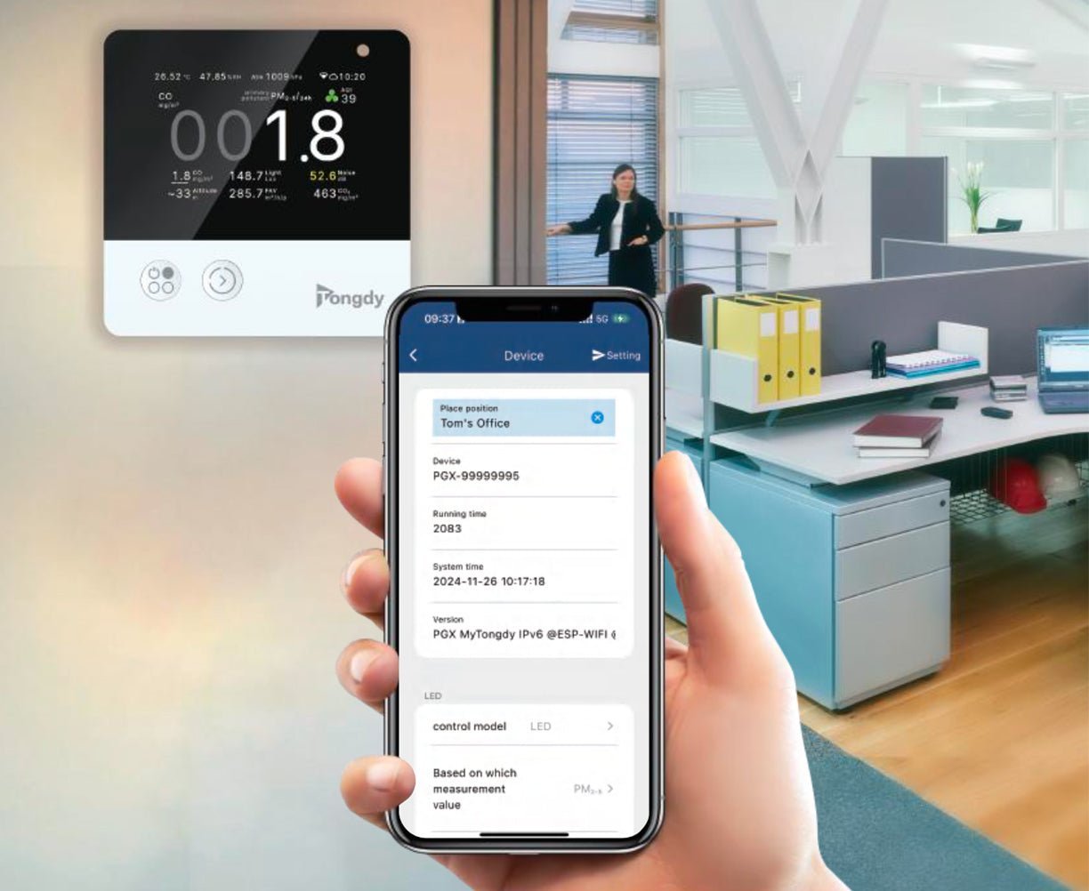 Smart HVAC Air Quality Monitor