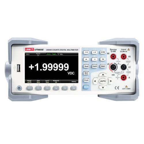 UNI-T UT8805E Performance-Series Bench Digital Multimeter is a 5½-digit auto-ranging True-RMS meter.