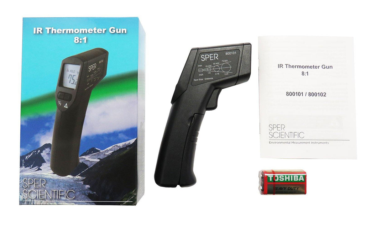 Advanced Infrared Thermometer with Dewpoint 20:1 / 605oF 800111