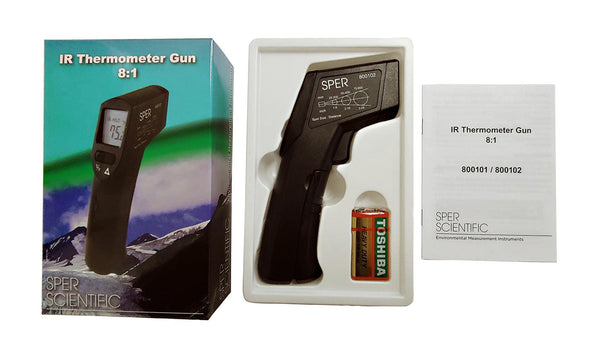 Infrared Thermometer Gun 8:1 / 930°F | Sper Scientific Direct