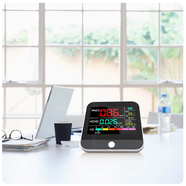 Desktop Air Quality Monitor with Air Quality Index