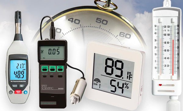 Barometer vs. hygrometer vs. manometer