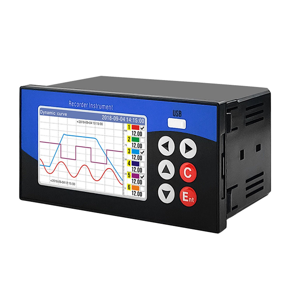 6 Channel Multi-Parameter Data Logger | Temperature RTD Pressure 4-20m ...