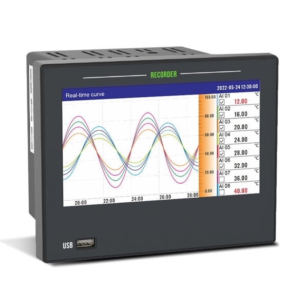 6 Channel Multi-Parameter Datalogger | Temperature RTD Pressure 4-20mA 0-5V Voltage with RS485  & Ethernet