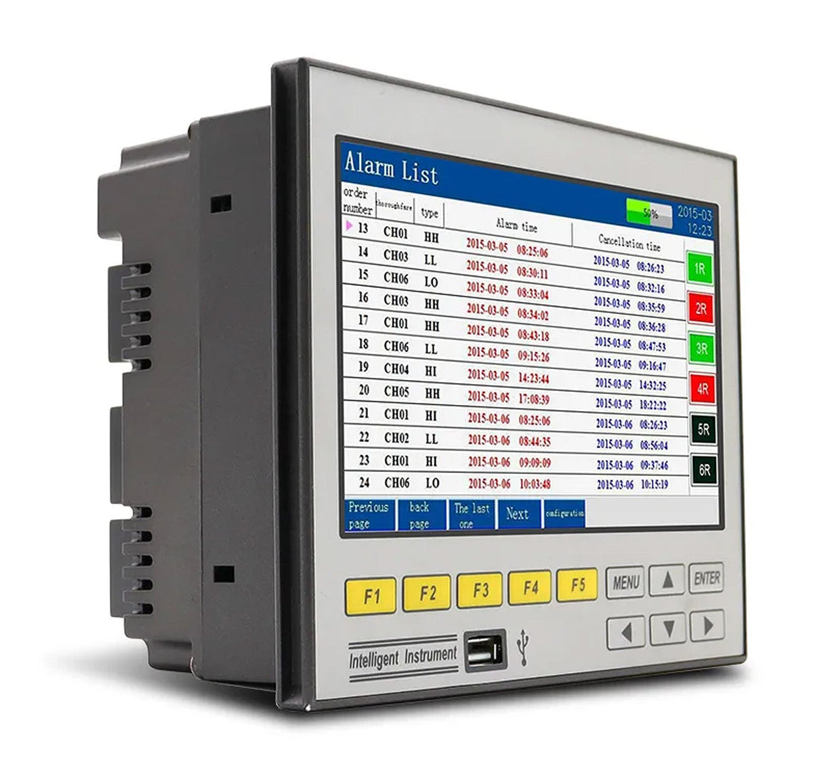 6 Channel Multi-Parameter Datalogger | Temperature RTD Pressure 4-20mA 0-5V Voltage with RS485 -