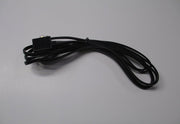 Black cable for serial-port WeatherLink® by Davis Instruments, bundled together with a black plastic cable tie.