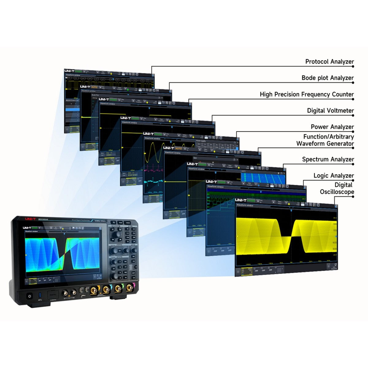 MSO3054X 500 MHz 4Ch Mixed Signal Oscilloscope — mso3054x-500-mhz-4ch-mixed-signal-oscilloscope — Digital Oscilloscopes — Uni-Trend US