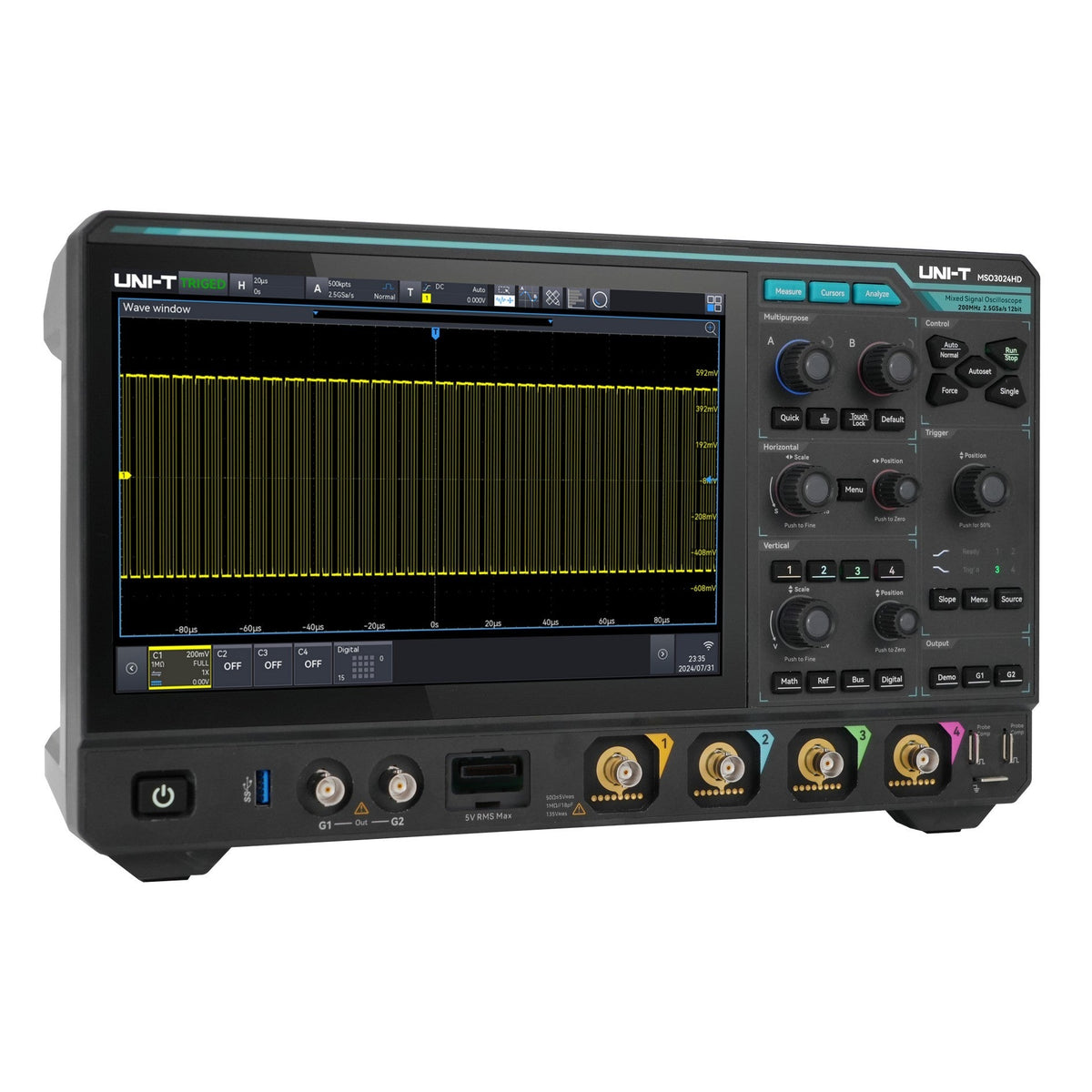 MSO3024HD 200 MHz 4Ch 12-Bit Mixed Signal Oscilloscope — mso3024hd-200-mhz-4ch-12-bit-mixed-signal-oscilloscope — Digital Oscilloscopes — Uni-Trend US