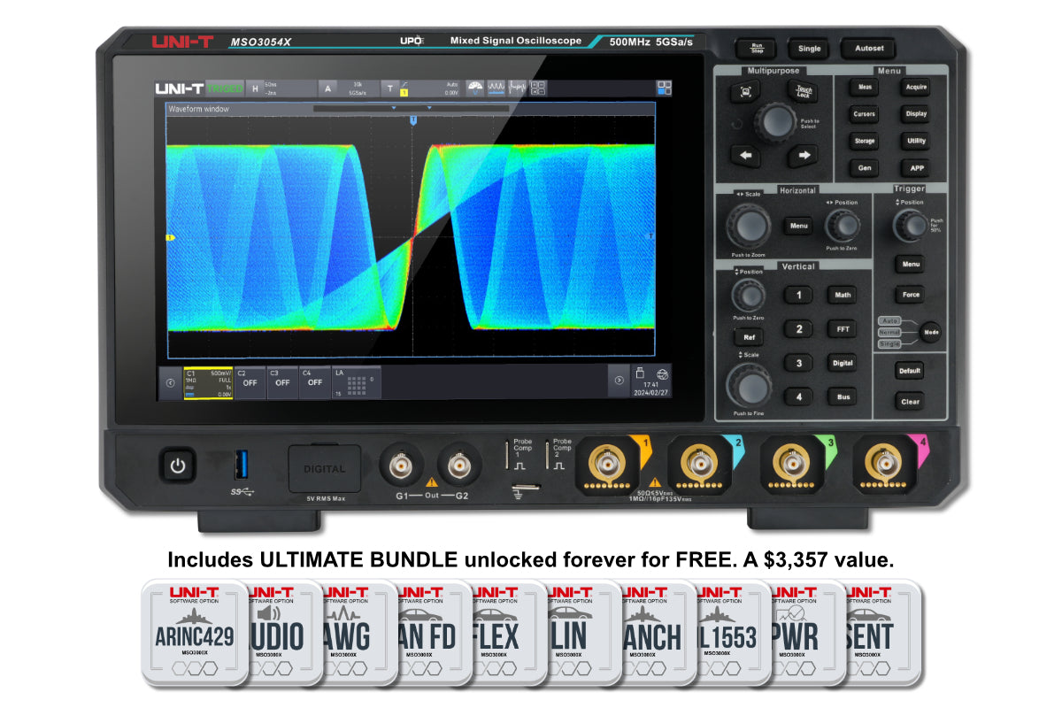 MSO3054X 500 MHz 4Ch Mixed Signal Oscilloscope — mso3054x-500-mhz-4ch-mixed-signal-oscilloscope — Digital Oscilloscopes — Uni-Trend US