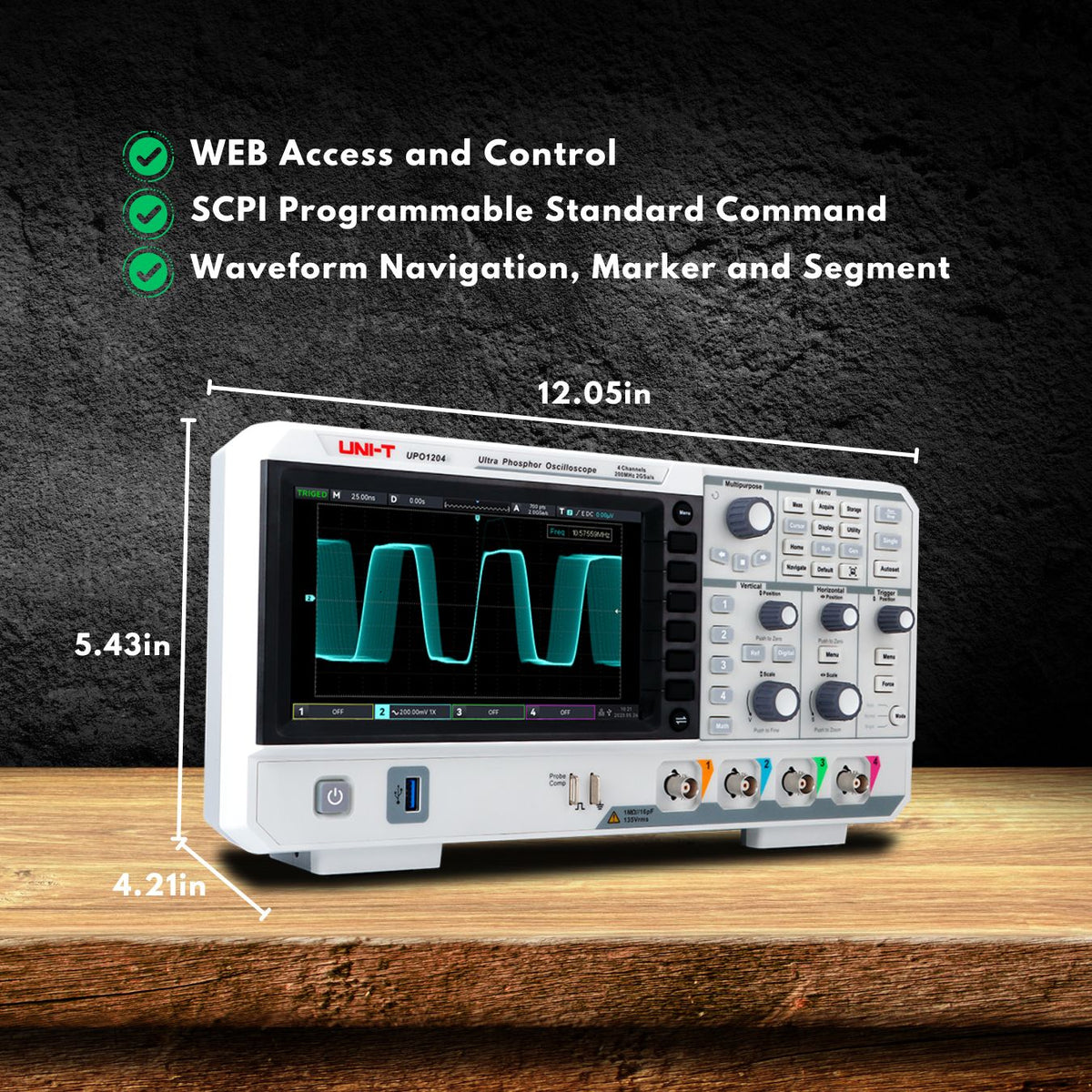UPO1104 100 MHz 4Ch Digital Storage Oscilloscope — upo1104-100-mhz-4ch-digital-storage-oscilloscope — Digital Oscilloscopes — Uni-Trend US