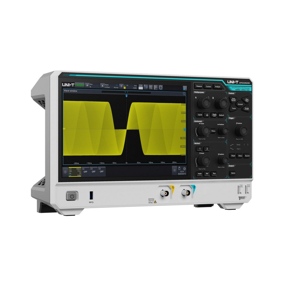 UPO2202HD 200 MHz 2Ch 12-Bit High-Resolution Oscilloscope — upo2202hd-200-mhz-2ch-12-bit-high-resolution-oscilloscope — Digital Oscilloscopes — Uni-Trend US