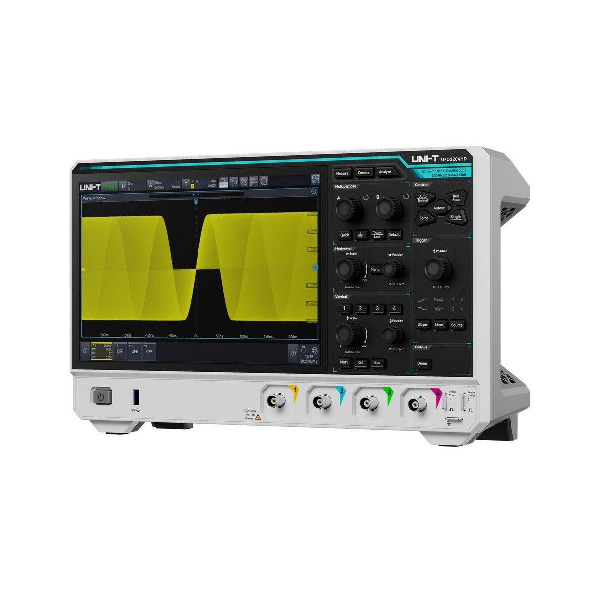 UPO2204HD 200 MHz 4Ch 12-Bit High-Resolution Oscilloscope — upo2204hd-200-mhz-4ch-12-bit-high-resolution-oscilloscope — Digital Oscilloscopes — Uni-Trend US