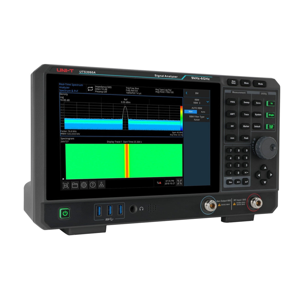 Analizador de señales UTS3060A de 6.0 GHz, serie Performance