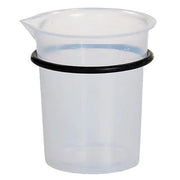 Polypropylene beaker, 400ml, from Crest Ultrasonics, featuring molded graduations and a pouring spout.