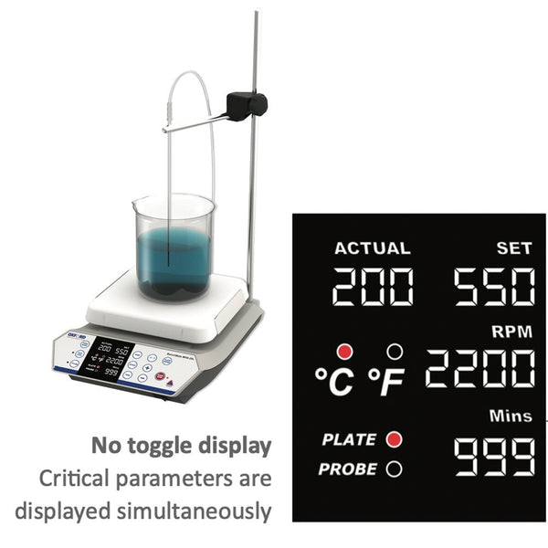 BenchMate 20L Digital Hotplate Stirrer Display