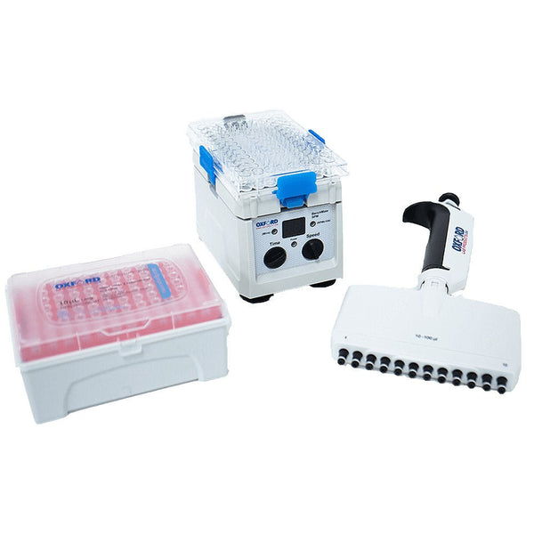 Oxford BenchMate Microplate Shaker with Vials and Pipette