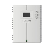 White carbon monoxide monitor and controller by Tongdy with an LCD screen and setting buttons.