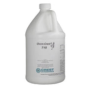 One-gallon container of ultrasonic cleaning solution by Crest Ultrasonics, showing product labeling and specifications.