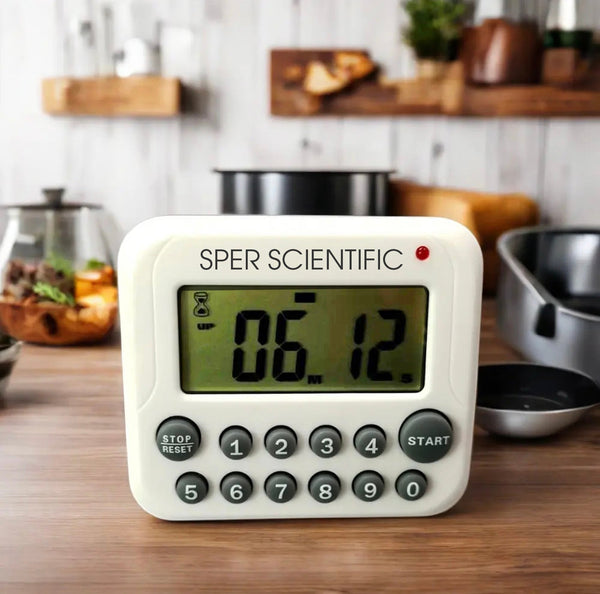 Digital Count Up/Down Timer with Audible & Visual Alarm  - Kitchen