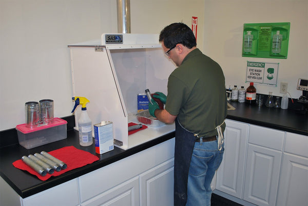 Sentry Air  Portable Clean Room - in use