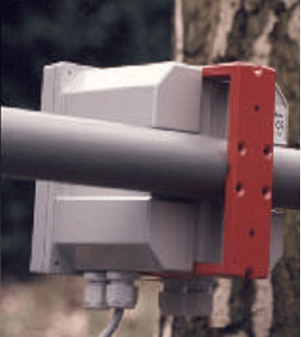 870003E conductivity analyzer, rear pipe mounting view
