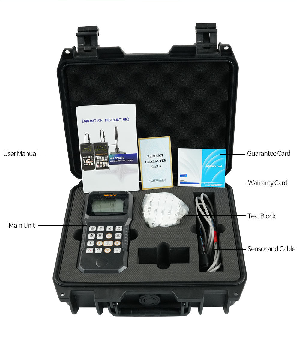 BRK NDT HN200C Leeb Hardness Tester Kit with Probe and Case