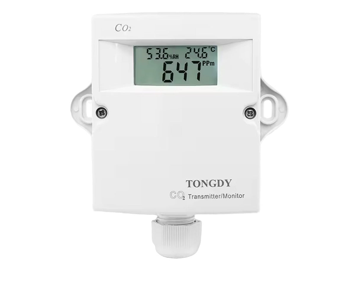 CO2 transmitter/monitor with digital display