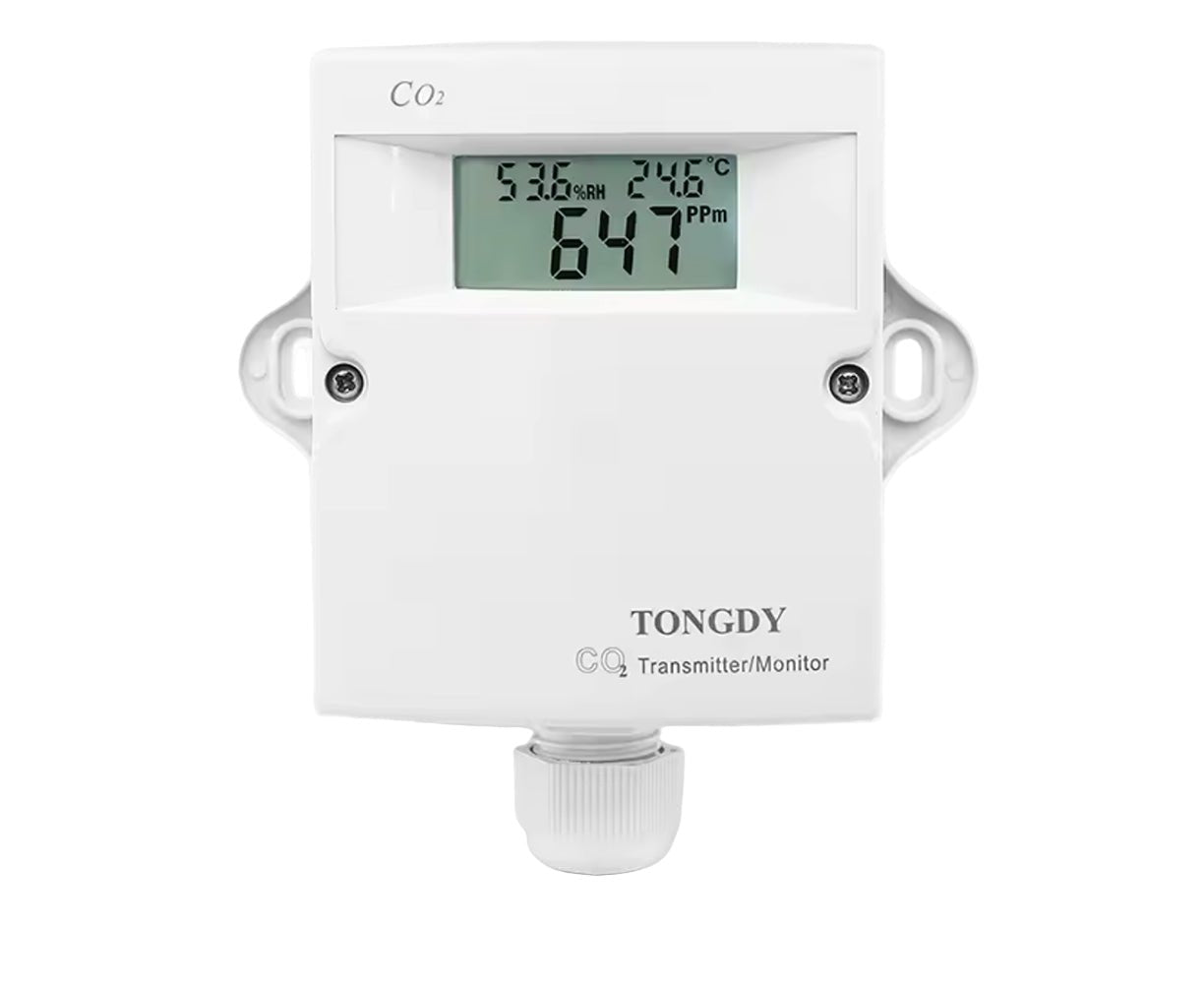 CO2 transmitter/monitor with digital display
