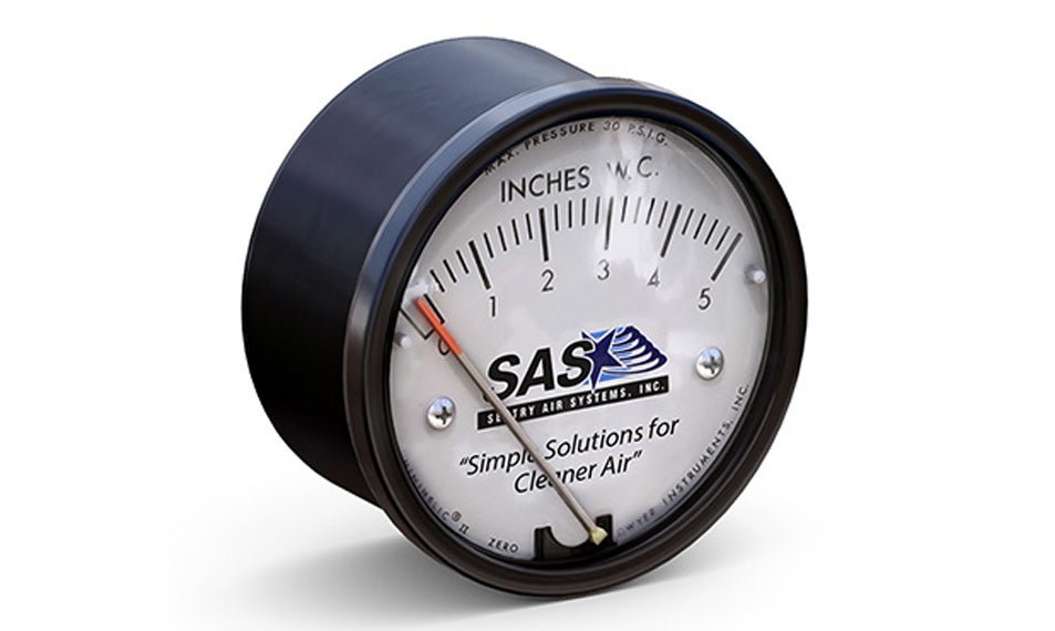 Magnehelic Gage Portable Fume Extractor SS-300-MAG for Sentry Model 300 Series — magnehelic-gage-portable-fume-extractor-ss-300-mag-for-sentry-model-300-series — Fume Hoods + Extractors — Sentry Air Systems