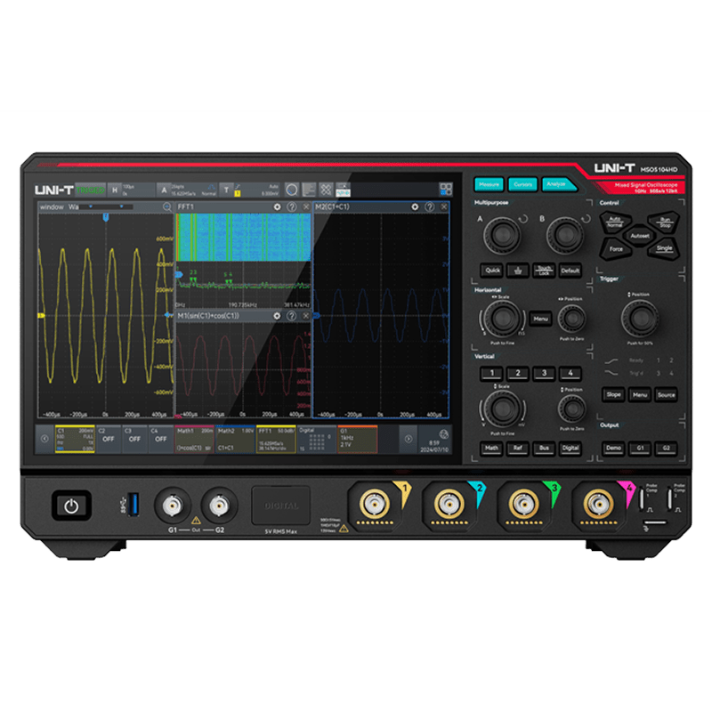 MSO5104HD 1 GHz 4Ch 12-Bit Mixed Signal Oscilloscope — mso5104hd-1-ghz-4ch-12-bit-mixed-signal-oscilloscope — Digital Oscilloscopes — Uni-Trend US