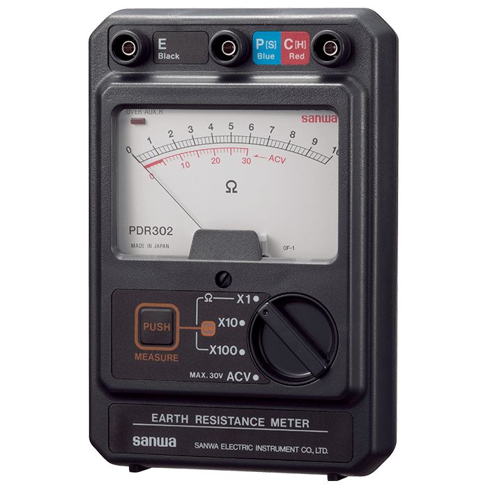 PDR302 | Portable Earth Tester with Phase Detection - Sanwa-America.com
