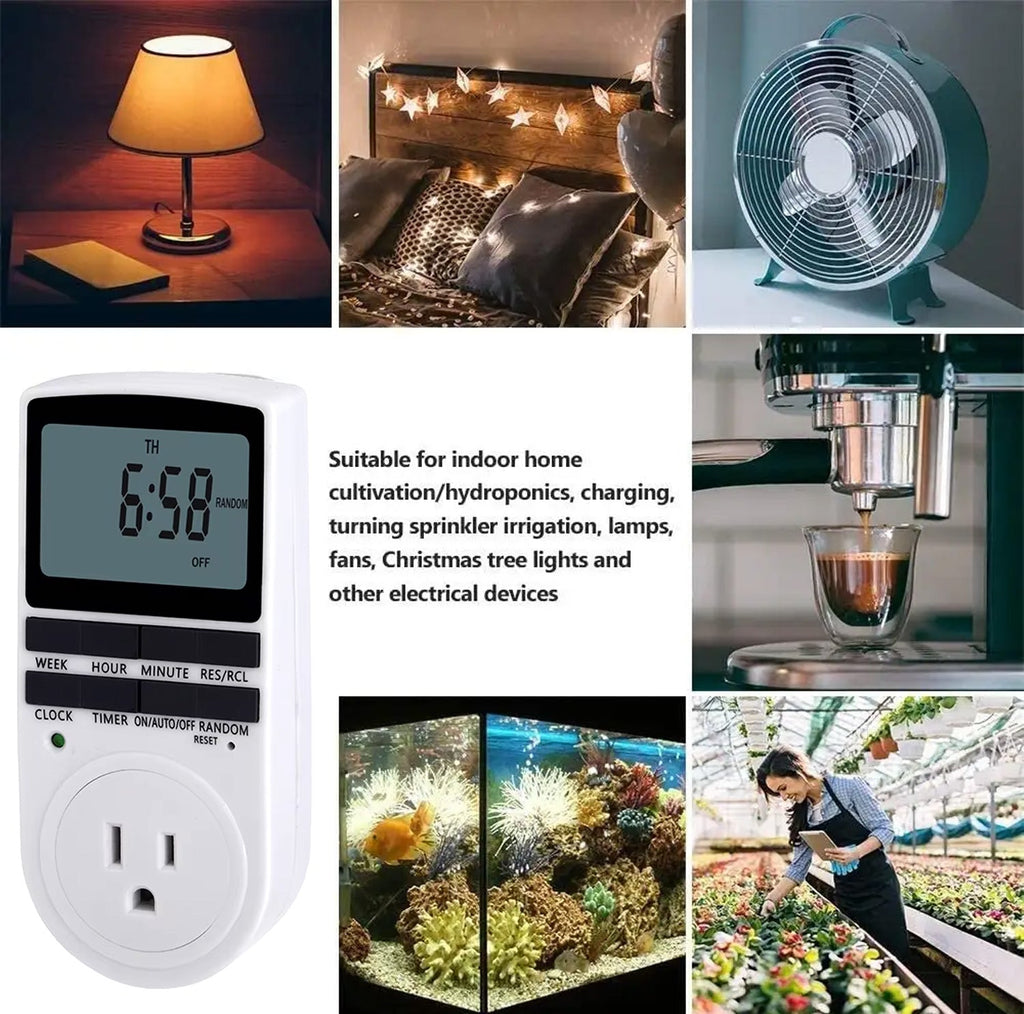 Programmable Digital Plug-In Timer with LCD Display - Indoor Only ...