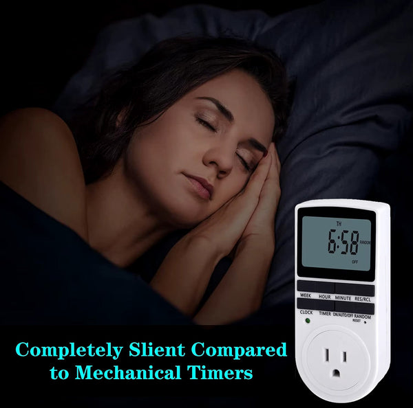 Programmable Digital Plug-In Timer with LCD Display - Indoor Only