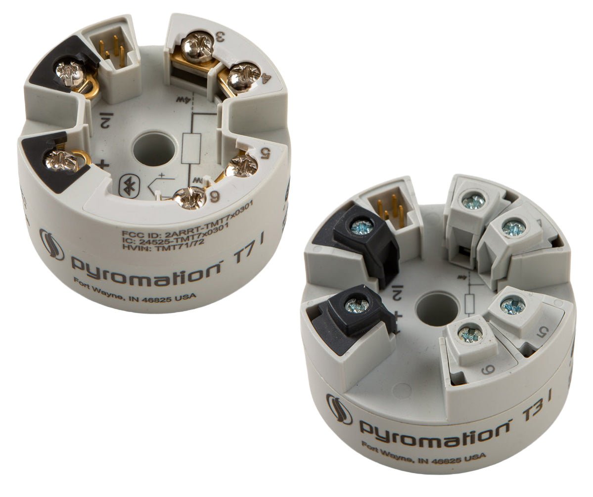 Thermocouple temperature transmitter heads