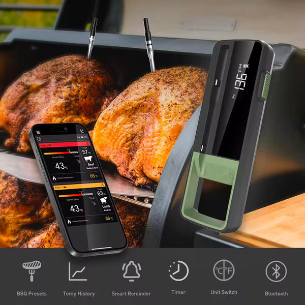Smart Wireless Long Range Dual Probe Meat Thermometer