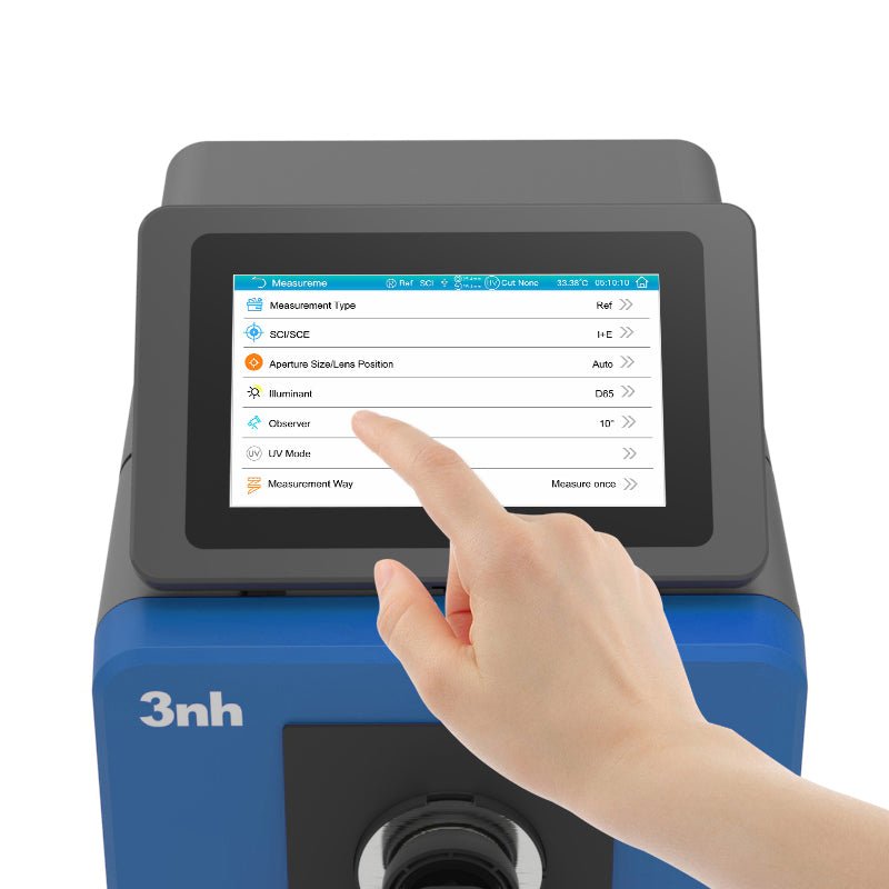 TS8503 Benchtop Grating Spectrophotometer touch screen controls