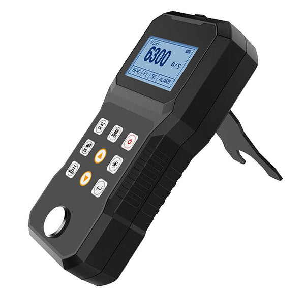 Handheld UCT-180C Ultrasonic Thickness Gauge from BRK, with a digital display and a deployed kickstand.