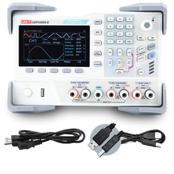 UDP3305S-E 4Ch 328W 30V/5A Programmable Linear DC Power Supply, EDU
