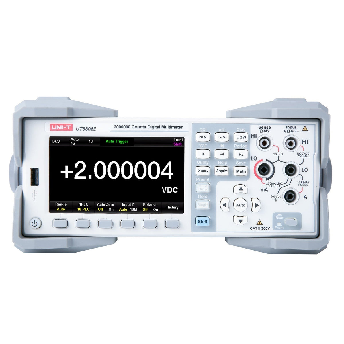 UNI-T UT8806E Performance-Series Bench Digital Multimeter is a 6½-digit auto-ranging True-RMS meter