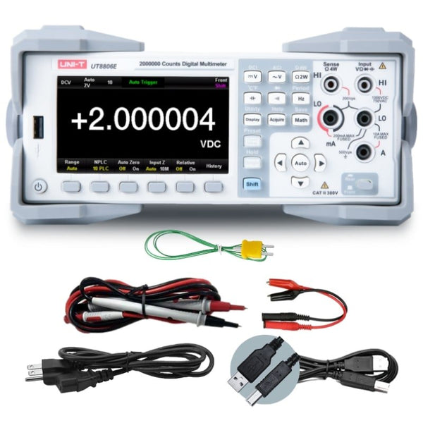 UNI-T UT8806EG 6½-digit bench digital multimeter with accessories