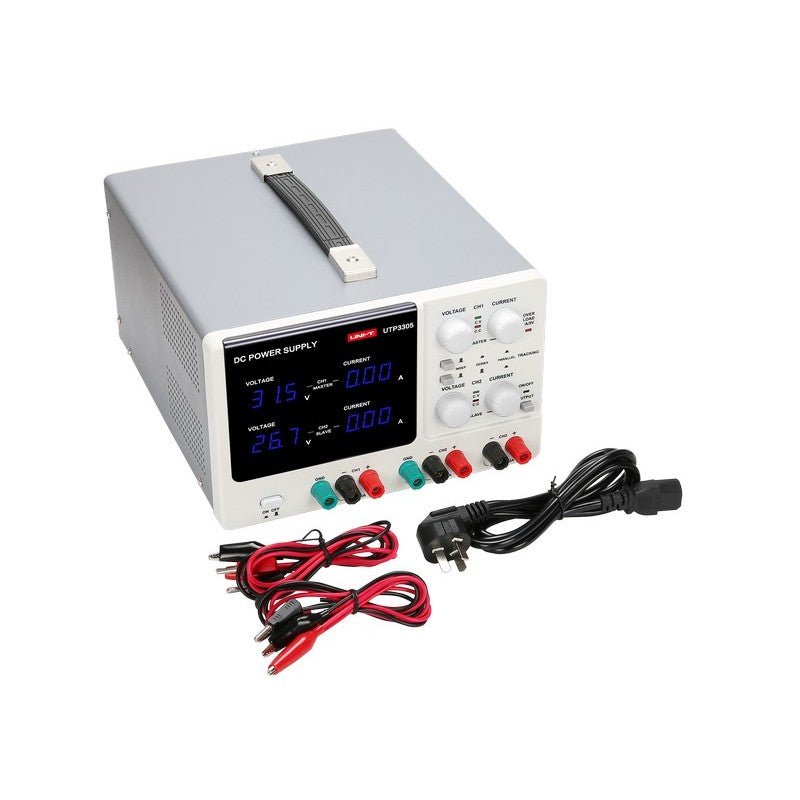Fuente de alimentación de CC lineal UTP3303 de 3 canales, 207 W, 32 V/3 A
