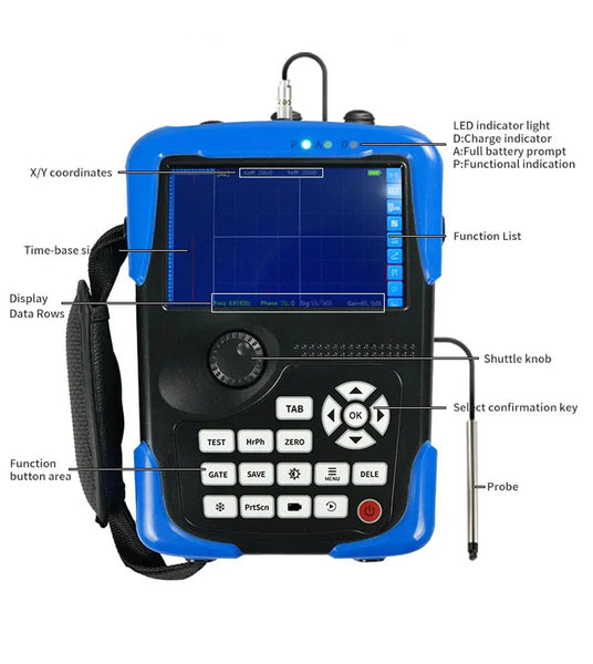 Vertex Series Digital Eddy Current Flaw Detector
