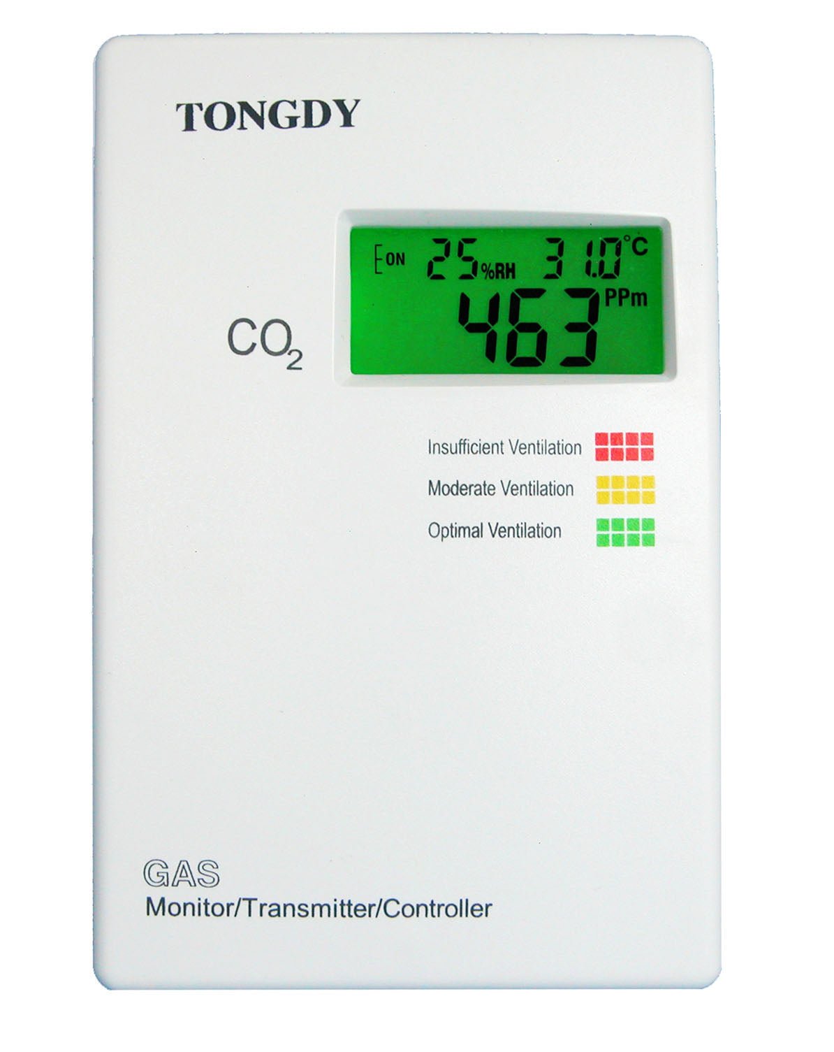 Wall Mount Carbon Dioxide Detector/Transmitter with Temperature and RH