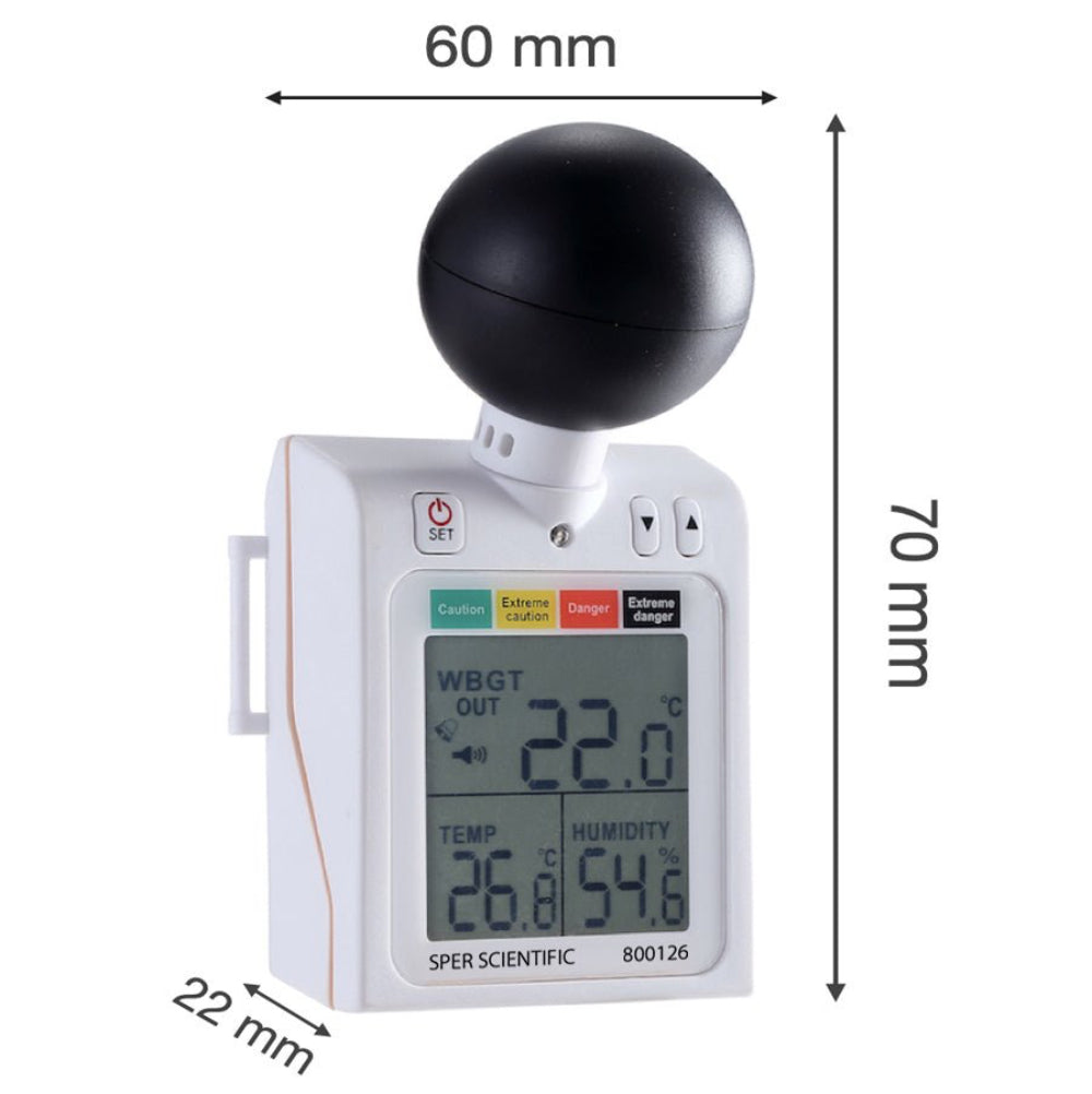 Wearable WBGT Heat Stress Monitor with Arm Strap and Tripod Mount ...