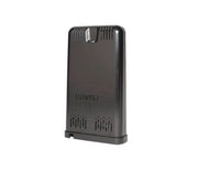 Dark gray WeatherLink Live data logger by Davis Instruments with vent slots on the top and bottom.