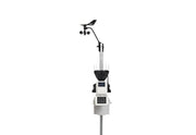 Wireless Vantage Pro2 sensor suite weather station with 24-hour fan, aspirated radiation shield by Davis Instruments, standing on a metal pole.