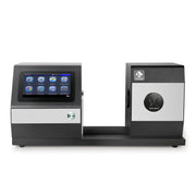 Horizontal haze meter by 3nh with a touchscreen interface and a silver testing aperture.