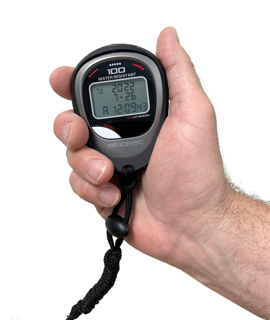 100 Memory Shock Resistant Stopwatch - Reliable Timing Tool – Sper ...