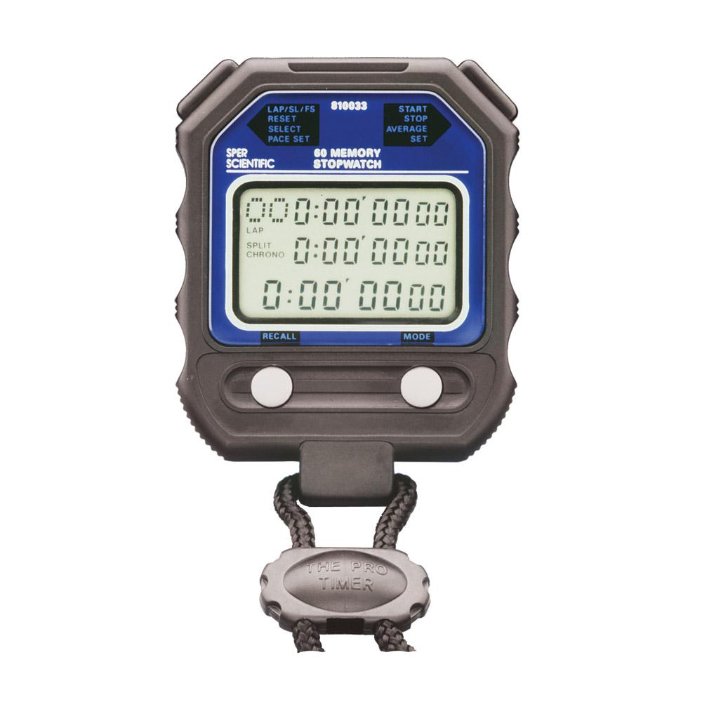 60-Memory Stopwatch - Sper Scientific Direct