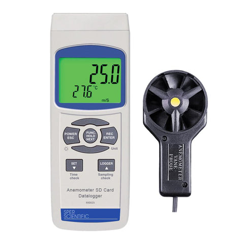 Anemometer SD Card Logger | Sper Scientific Direct